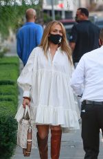 JENNIFER LOPEZ and Alex Rodriguez with Friends at San Vicente Bungalows 10/30/2020