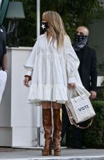 JENNIFER LOPEZ and Alex Rodriguez with Friends at San Vicente Bungalows 10/30/2020
