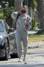 JENNIFER MORRISON Out for Iced Coffee in West Hollywood 10/07/2020