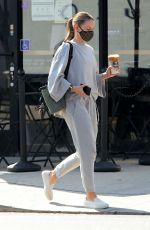 JENNIFER MORRISON Out for Iced Coffee in West Hollywood 10/07/2020