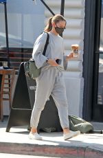 JENNIFER MORRISON Out for Iced Coffee in West Hollywood 10/07/2020