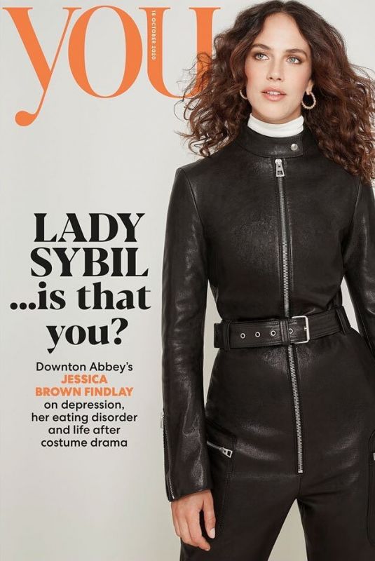 JESSICA BROWN FINDLAY on the Cover of You Magazine, October 2020