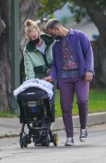 JOE JONAS and Sophie Turner Out with Her Baby in Los Angeles 10/27/2020
