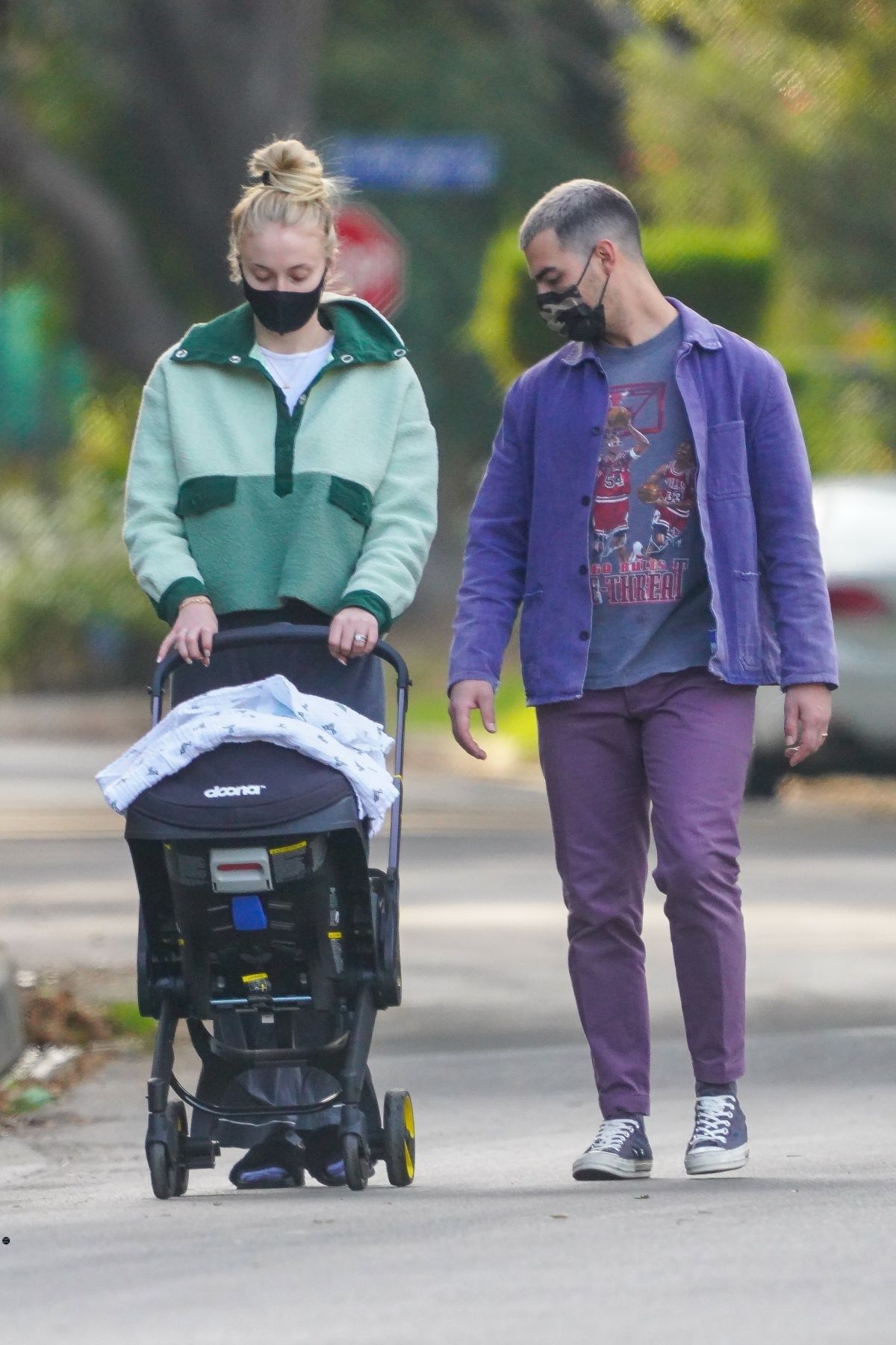 JOE JONAS and Sophie Turner Out with Her Baby in Los Angeles 10/27/2020