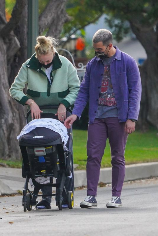 JOE JONAS and Sophie Turner Out with Her Baby in Los Angeles 10/27/2020
