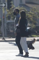 JORDANA BREWSTER and Andrew Form Leaves a Pharmacy in Brentwood 10/29/2020
