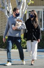 JORDANA BREWSTER and Andrew Form Leaves a Pharmacy in Brentwood 10/29/2020