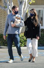 JORDANA BREWSTER and Andrew Form Leaves a Pharmacy in Brentwood 10/29/2020