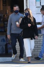 JORDANA BREWSTER and Andrew Form Leaves a Pharmacy in Brentwood 10/29/2020