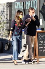JORDANA BREWSTER and Andrew Form Out for Coffee in Santa Monica 10/30/2020