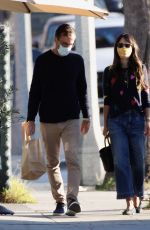 JORDANA BREWSTER and Andrew Form Out for Coffee in Santa Monica 10/30/2020