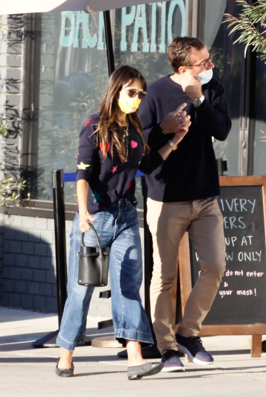 JORDANA BREWSTER and Andrew Form Out for Coffee in Santa Monica 10/30/2020
