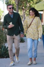 JORDANA BREWSTER and Mason Morfit Out Kissing in Brentwood 10/27/2020