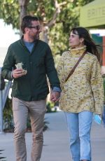 JORDANA BREWSTER and Mason Morfit Out Kissing in Brentwood 10/27/2020