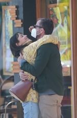 JORDANA BREWSTER and Mason Morfit Out Kissing in Brentwood 10/27/2020