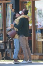 JORDANA BREWSTER and Mason Morfit Out Kissing in Brentwood 10/27/2020