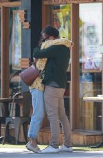 JORDANA BREWSTER and Mason Morfit Out Kissing in Brentwood 10/27/2020