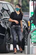 JORDANA BREWSTER at a Gas Station in Brentwood 10/08/2020