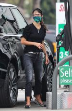 JORDANA BREWSTER at a Gas Station in Brentwood 10/08/2020