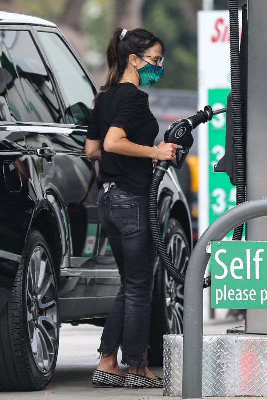 JORDANA BREWSTER at a Gas Station in Brentwood 10/08/2020
