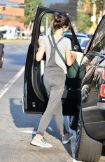 JORDANA BREWSTER in Overalls Out in Los Angeles 10/11/2020