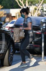 JORDANA BREWSTER in Overalls Out in Los Angeles 10/11/2020
