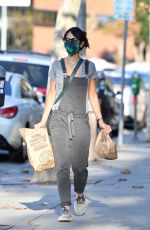 JORDANA BREWSTER in Overalls Out in Los Angeles 10/11/2020