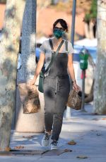 JORDANA BREWSTER in Overalls Out in Los Angeles 10/11/2020