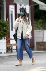 JORDANA BREWSTER Out for Morning Coffee in Brentwood 10/11/2020