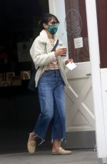 JORDANA BREWSTER Out for Morning Coffee in Brentwood 10/11/2020