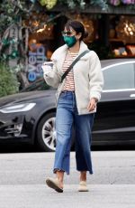 JORDANA BREWSTER Out for Morning Coffee in Brentwood 10/11/2020