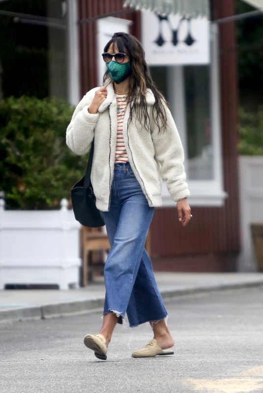 JORDANA BREWSTER Out for Morning Coffee in Brentwood 10/11/2020