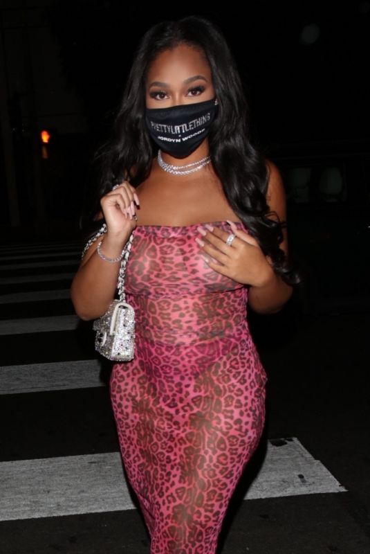 JORDYN WOODS at Her Pretty Little Thing Launch in West Hollywood 10/15/2020