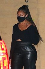 JORDYN WOODS Leaves Nobu in Malibu 09/30/2020