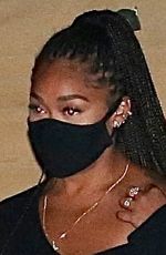 JORDYN WOODS Leaves Nobu in Malibu 09/30/2020