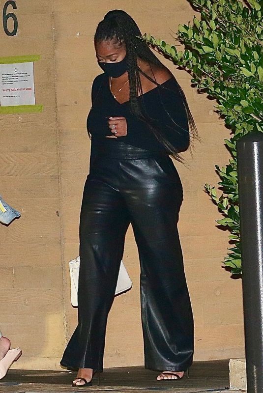 JORDYN WOODS Leaves Nobu in Malibu 09/30/2020