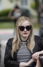 JULIA GARNER on the Set of Inventing Anna in New York 10/02/2020