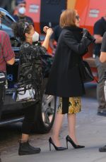 JULIA GARNER on the Set of Inventing Anna in New York 10/15/2020