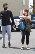 JUSTINA MACHADO and Brandon Armstrong Heading to DWTS Studio in Los Angeles 10/16/2020