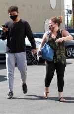 JUSTINA MACHADO and Brandon Armstrong Heading to DWTS Studio in Los Angeles 10/16/2020