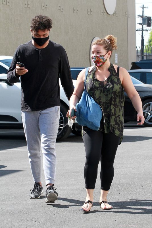 JUSTINA MACHADO and Brandon Armstrong Heading to DWTS Studio in Los Angeles 10/16/2020