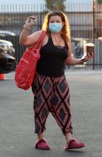 JUSTINA MACHADO Arrives at DWTS Studio in Los Angeles 10/17/2020