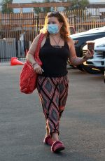 JUSTINA MACHADO Arrives at DWTS Studio in Los Angeles 10/17/2020