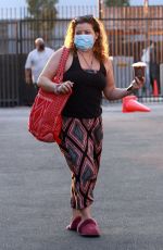 JUSTINA MACHADO Arrives at DWTS Studio in Los Angeles 10/17/2020