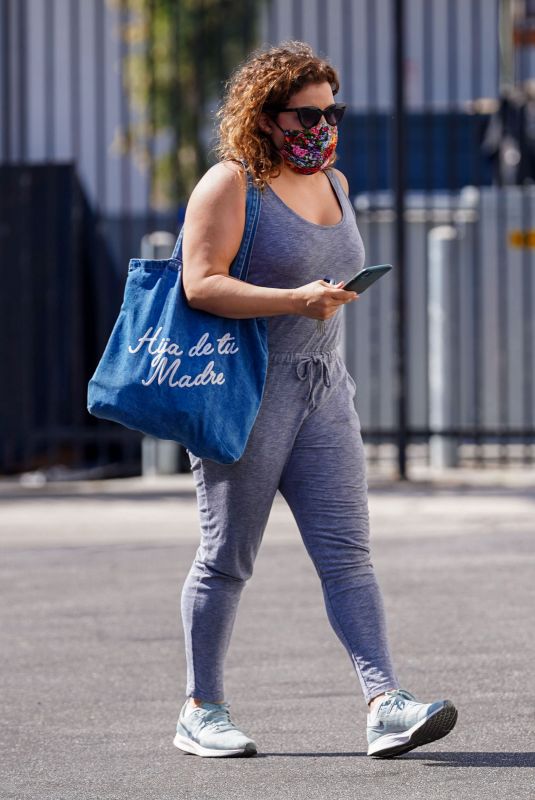 JUSTINA MACHADO at DWTS Studios in Los Angeles 10/15/2020