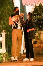 KAIA GERBER and Jacob Elordi at San Vicente Bungalows in West Hollywood 10/14/2020