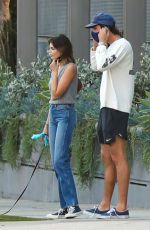 KAIA GERBER and Jacob Elordi Out with Their Dog in Los Angeles 10/20/2020