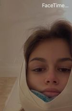 KAIA GERBER Gets Her Wisdom Teeth Removed - Instagram Photos 10/24/2020