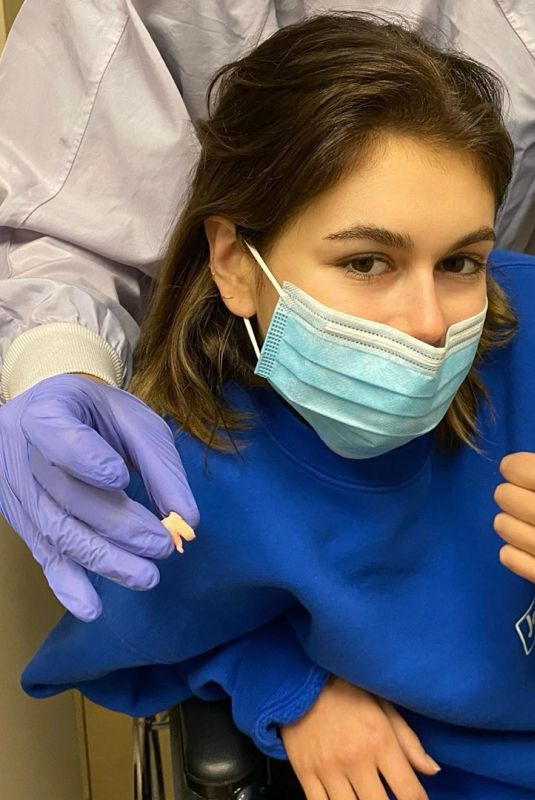 KAIA GERBER Gets Her Wisdom Teeth Removed - Instagram Photos 10/24/2020
