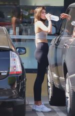 KAIA GERBER in Leggings Out for Drinks in West Hollywood 10/22/2020